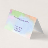 Cartes d'affichage de l'étendoir personnalisé (Dos)