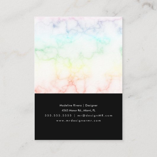 Cartes d'affichage de l'oreille artisanale gothiqu (Dos)