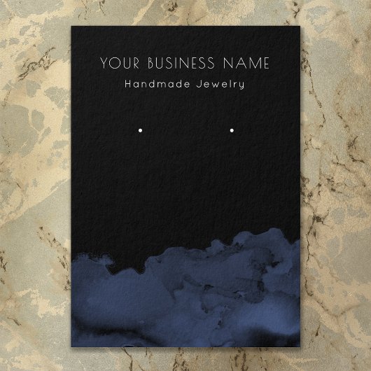 Cartes d'affichage de l'oreille de l'encre bleue A