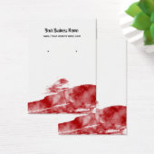 Cartes d'affichage de l'oreille en aquarelle rouge (Bureau)