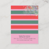 Cartes d'affichage de l'oreille rose de Noël (Dos)