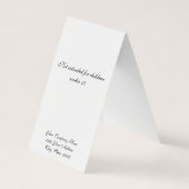 Cartes d'affichage de l'oreille tentée en anglais  (Dos)