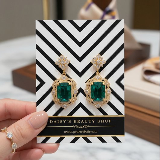 Cartes d'affichage de luxe Gold Black White