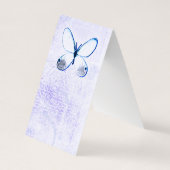 Cartes d'affichage des papillons bleus déçus (Dos)