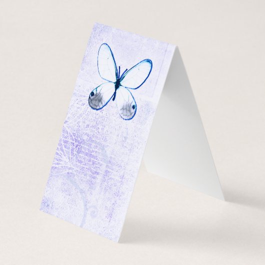 Cartes d'affichage des papillons bleus déçus (Dos)