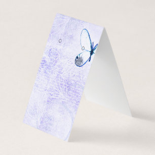 Cartes d'affichage des papillons bleus déçus