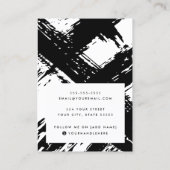 Cartes d'affichage d'oreille en noir et blanc (Dos)