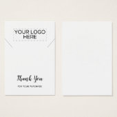 Cartes d'affichage du collier Merci (Devant & derrière)