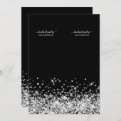 Cartes d'affichage du collier noir non coupé en ar (Devant / Derrière)