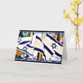 Cartes d'affichage du drapeau israélien (Fleur jaune)