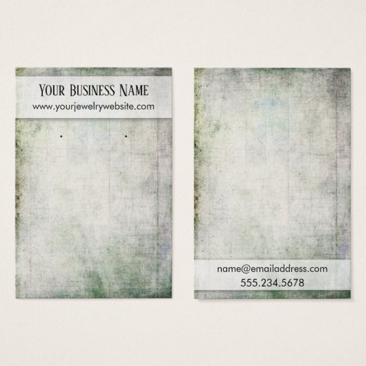 Cartes d'affichage du support d'oreille rustique (Devant & derrière)