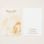 Cartes d'affichage élégantes rose de couleur crème (Devant & derrière)