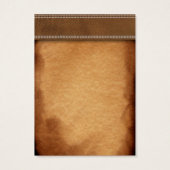 Cartes d'affichage en cuir et papier d'oreille cla (Dos)