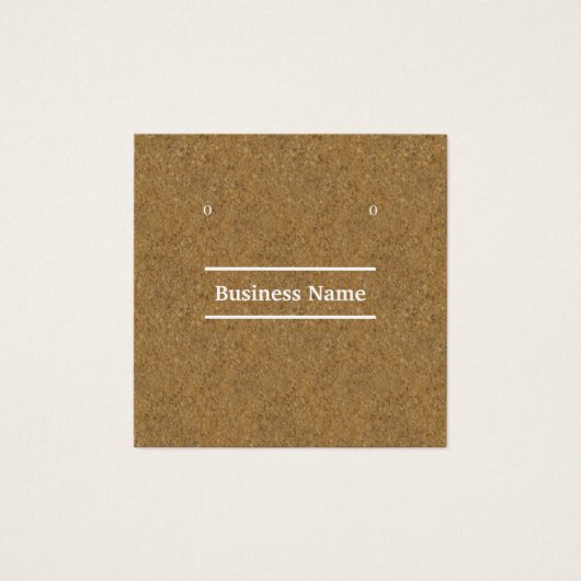 Cartes d'affichage en liège chic kraft (Devant)