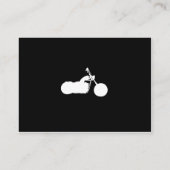 Cartes d'affichage en silhouette de motocycliste n (Dos)