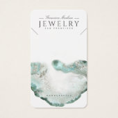 Cartes d'affichage Ethereal Blue Agate Collier (Devant)