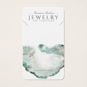 Cartes d'affichage Ethereal Blue Agate Collier