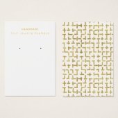 Cartes d'affichage géométrique Abstraites (Devant & derrière)