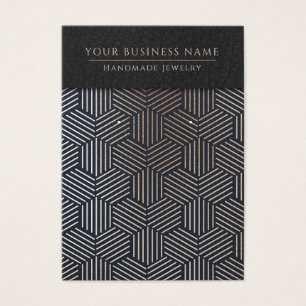 Cartes d'affichage géométrique Rose Gold Blue