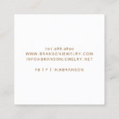 Cartes d'affichage Gold Abstrait Faux Foil (Dos)