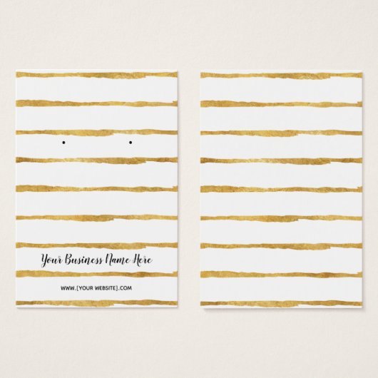 Cartes d'affichage Gold Foil (Devant & derrière)