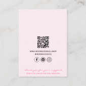 Cartes d'affichage Lune Business QR Code Bijoux (Dos)
