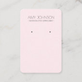 Cartes d'affichage minimal Pastel Rose rose (Devant)