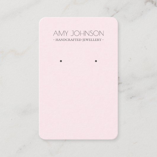 Cartes d'affichage minimal Pastel Rose rose (Devant)