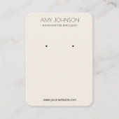 Cartes d'affichage minimal simple Pastel Cream (Devant)