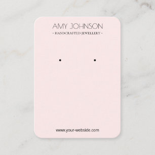 Cartes d'affichage minimal simple Pastel Rose orei