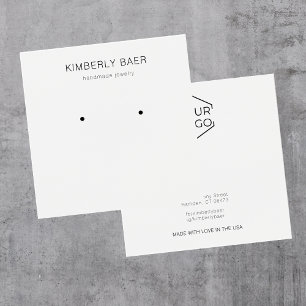 Cartes D'Affichage Minimales En Noir Et Blanc