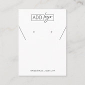 Cartes d'affichage minimaliste simple logo (Devant)