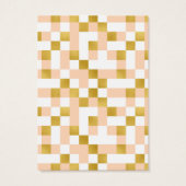 Cartes d'affichage Mod Peach Gold Checkerboard (Dos)