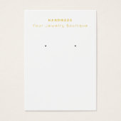 Cartes d'affichage Mod Peach Gold Checkerboard (Devant)