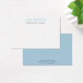 Cartes d'affichage moderne chic bleu oreille bijou (Bureau)