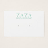 Cartes d'affichage moderne vert blanc à oreilles b (Devant)