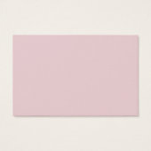 Cartes d'affichage modernes chic rose (Dos)