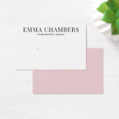 Cartes d'affichage modernes chic rose (Bureau)