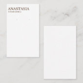 Cartes d'affichage modernes pour l'oreille de Boho (Devant / Derrière)