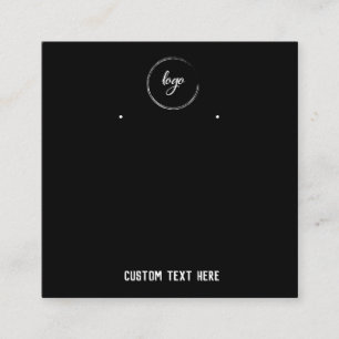 Cartes d'affichage noir minimalistes simples pour