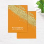 Cartes d'affichage Orange Gold Brush (Bureau)