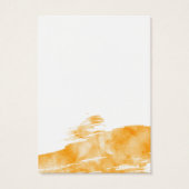 Cartes d'affichage Orange Watercolor (Dos)