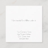 Cartes d'affichage personnalisées Art Déco (Dos)