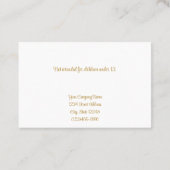 Cartes d'affichage personnalisées Baroque "Or" (Dos)