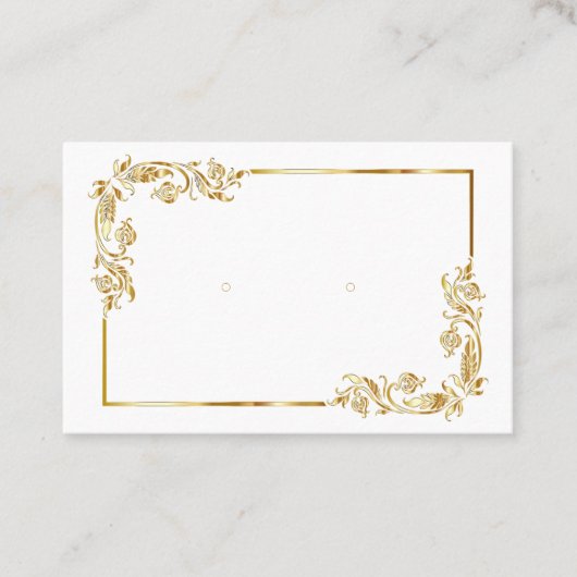 Cartes d'affichage personnalisées Baroque "Or" (Devant)