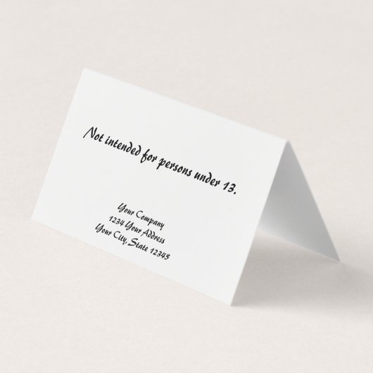 Cartes d'affichage personnalisées classiques auto- (Dos)