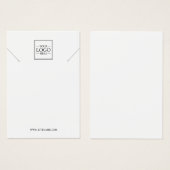 Cartes d'affichage personnalisées du logo de l'ent (Devant & derrière)