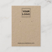 Cartes d'affichage personnalisées du logo Kraft (Devant)