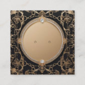 Cartes d'affichage personnalisées Filigree "Or" (Devant)