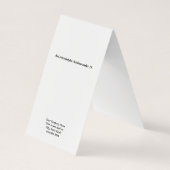 Cartes d'affichage personnalisées Plier Tente Clas (Dos)